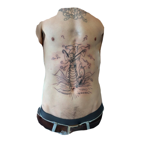 3D tattoo scan of @extra_extra_ds