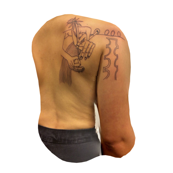 3D tattoo scan of @extra_extra_ds