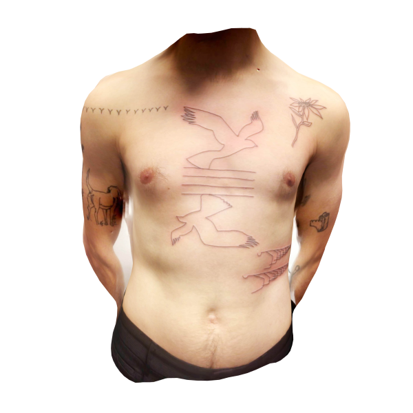 3D tattoo scan of @extra_extra_ds