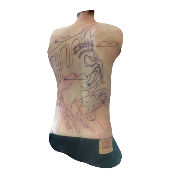 3D tattoo scan of @extra_extra_ds