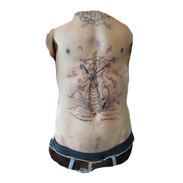 3D tattoo scan of Alexander