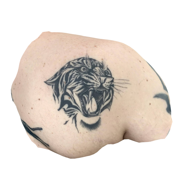 3D tattoo scan of Janek
