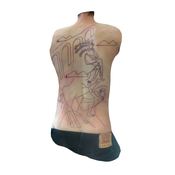 3D tattoo scan of Phillip